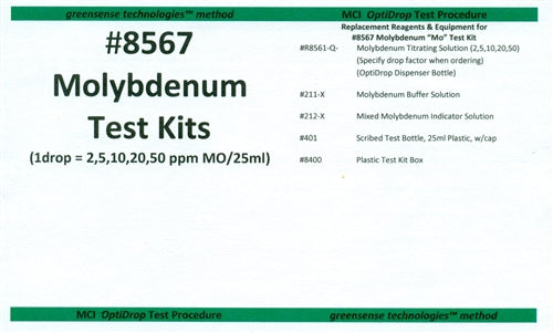 Molybdenum Test Kits