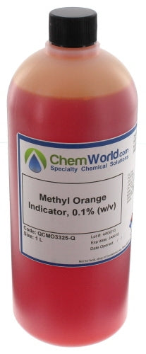 0.1% Methyl Orange Indicator - 1 Liter