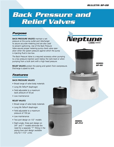 SSTL Relief Valves (up to 150 psi) - 1/2" to 1 1/2" NPT