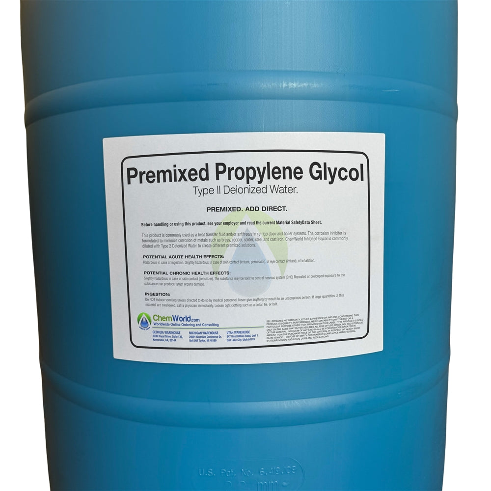 Propylene Glycol (20% to 50%) - 55 Gallons