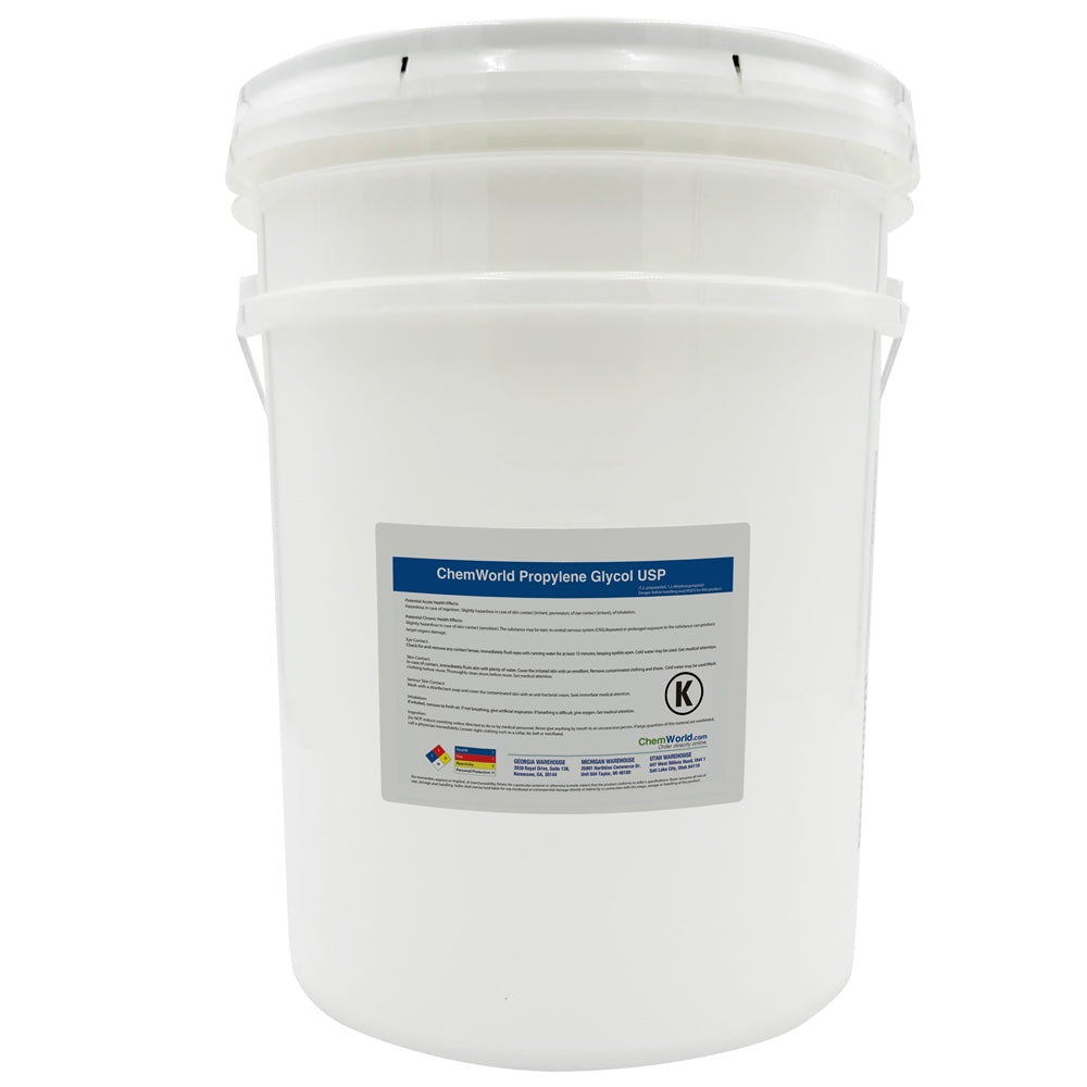 Propylene Glycol USP 99.9% Kosher - 4.6 Gallons (40 lbs)
