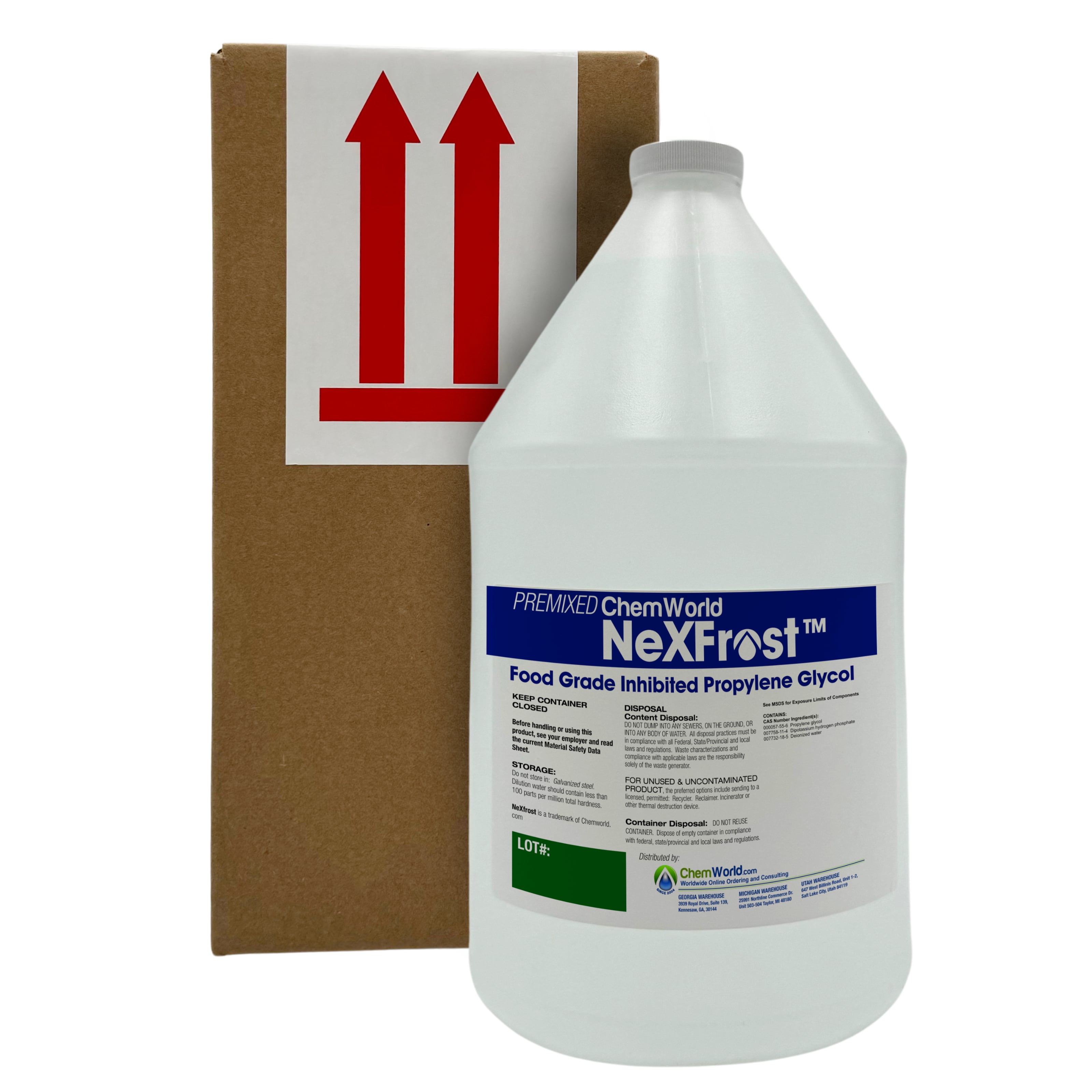 Premixed Chemworld Nexfrost Glycol (20% to 60%) - 1 Gallon