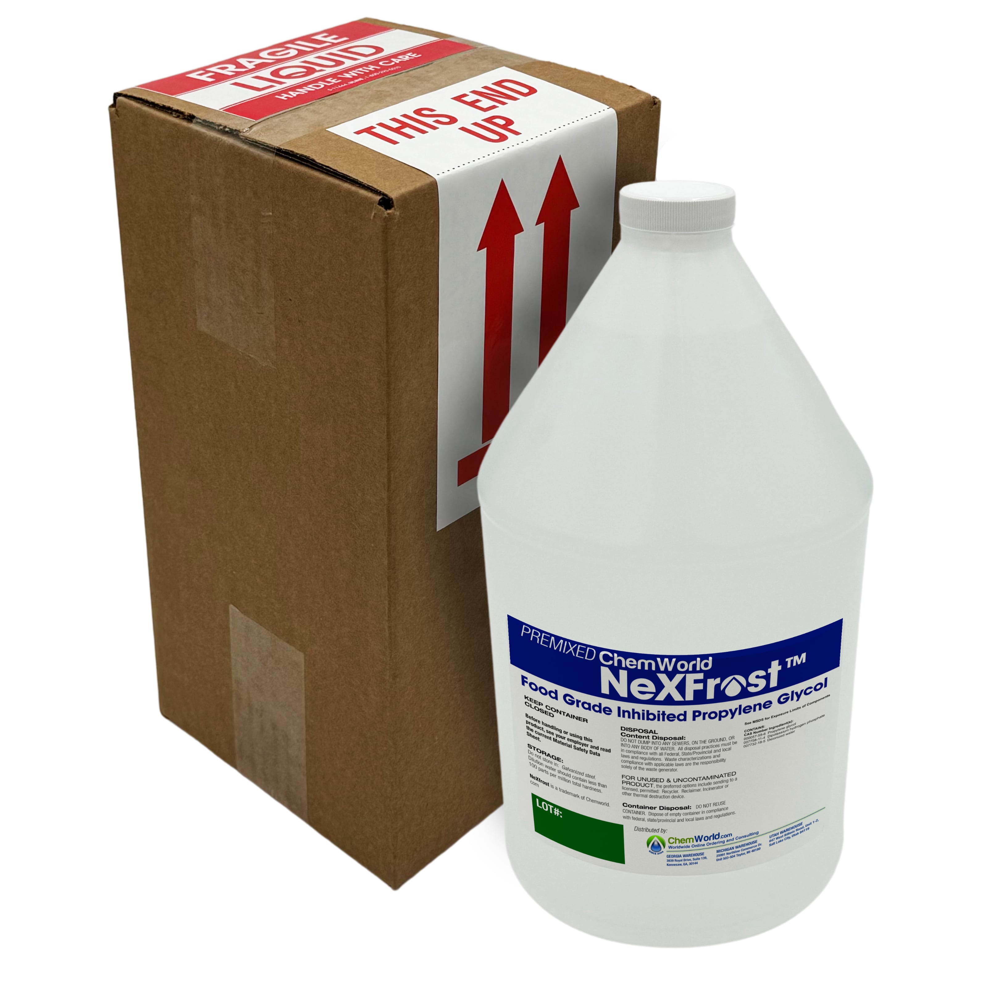 Premixed Chemworld Nexfrost Glycol (20% to 60%) - 1 Gallon