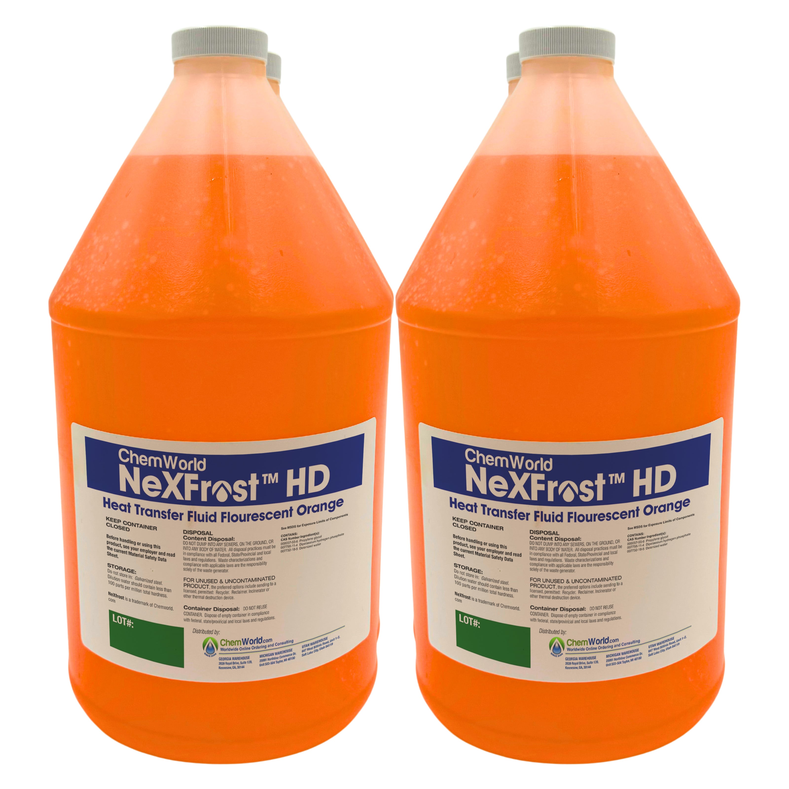 Chemworld NexFrost HD Propylene Glycol - 4x1 Gallons