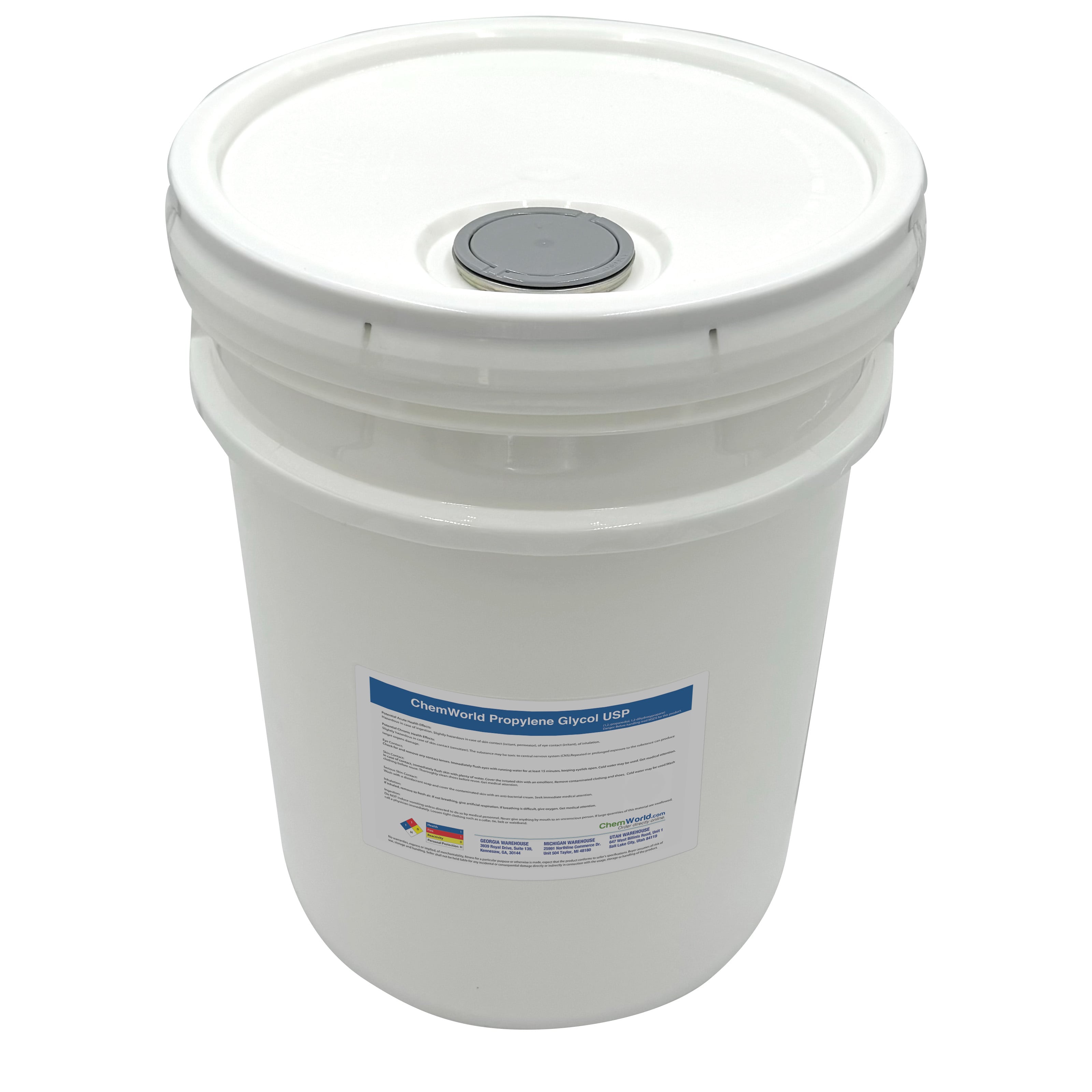 Propylene Glycol USP 99.9% Kosher - 4.6 Gallons (40 lbs)