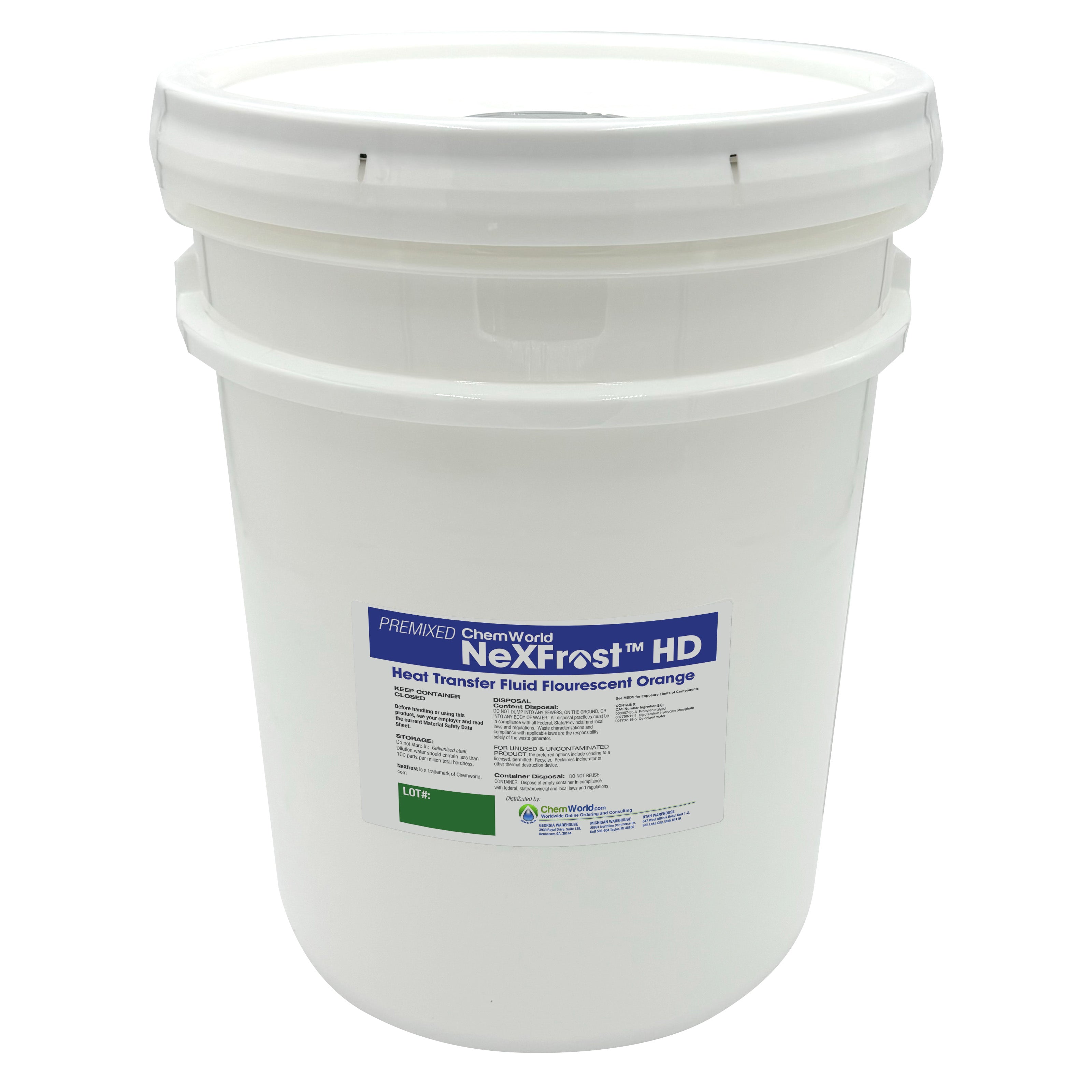Premixed Chemworld NexFrost HD Glycol (20% - 60% Solution) - 5 Gallon Pail