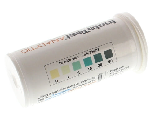 Hydrogen Peroxide Test Strips - 1 to 100 ppm (QTY 50)