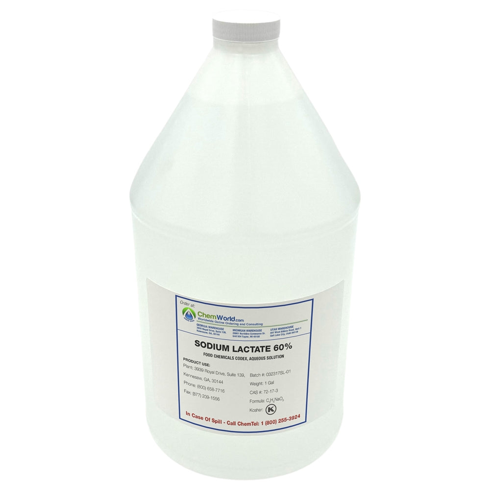 Sodium Lactate 60% - Tech Grade - 1 Gallon