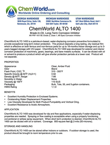 ChemWorld ALTO 1400 Tech