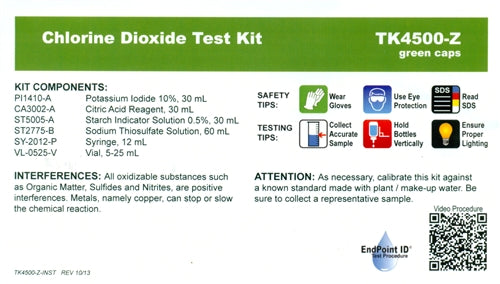 Chlorine Dioxide Test Kit