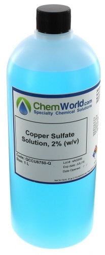 2% Copper Sulfate Solution  - 1 Liter