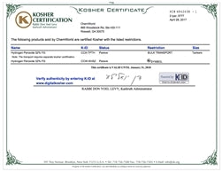 Hydrogen Peroxide Kosher (32%) Food Grade - 5 Gallons