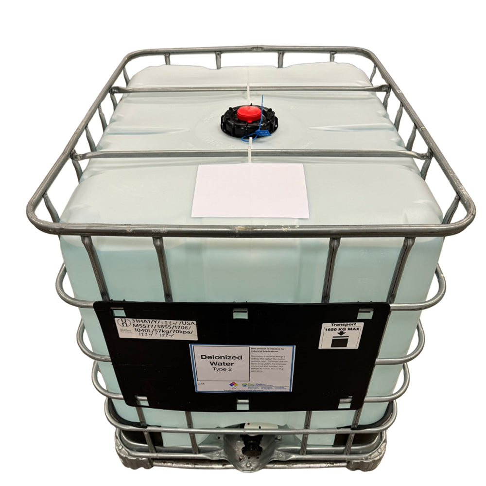 DeIonized Water (Type II) - 275 Gallon Tote