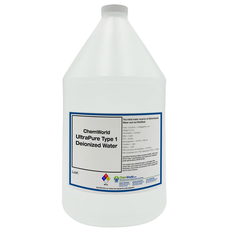 Type I Deionized Water - 1 Gallon