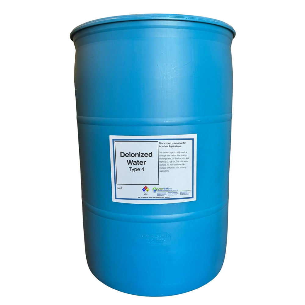 DeIonized Water Type IV - 55 Gallons
