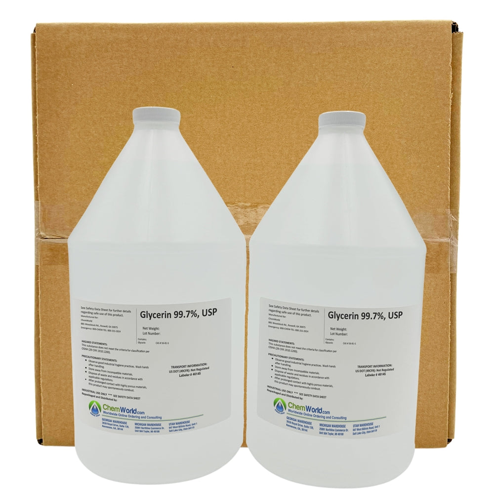 Glycerin USP (Made in the USA) - 2x1 Gallons
