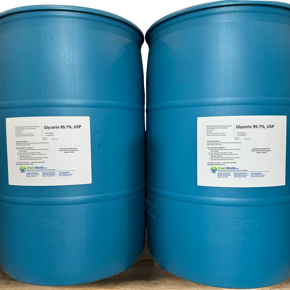 Glycerin USP (Made in the USA) - 2X55 Gallons