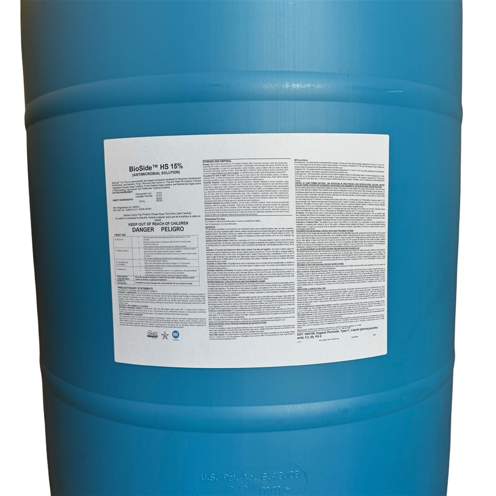 Peracetic Acid - 15% (PAA) - 55 Gallons