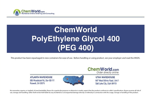 PolyEthylene Glycol 400 - 55 Gallons