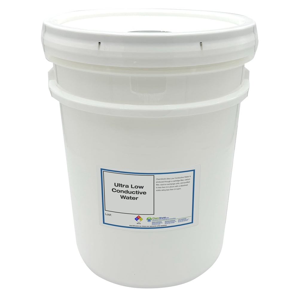 Ultra Low Conductive Water < 0.5 uS/cm - 5 Gallons