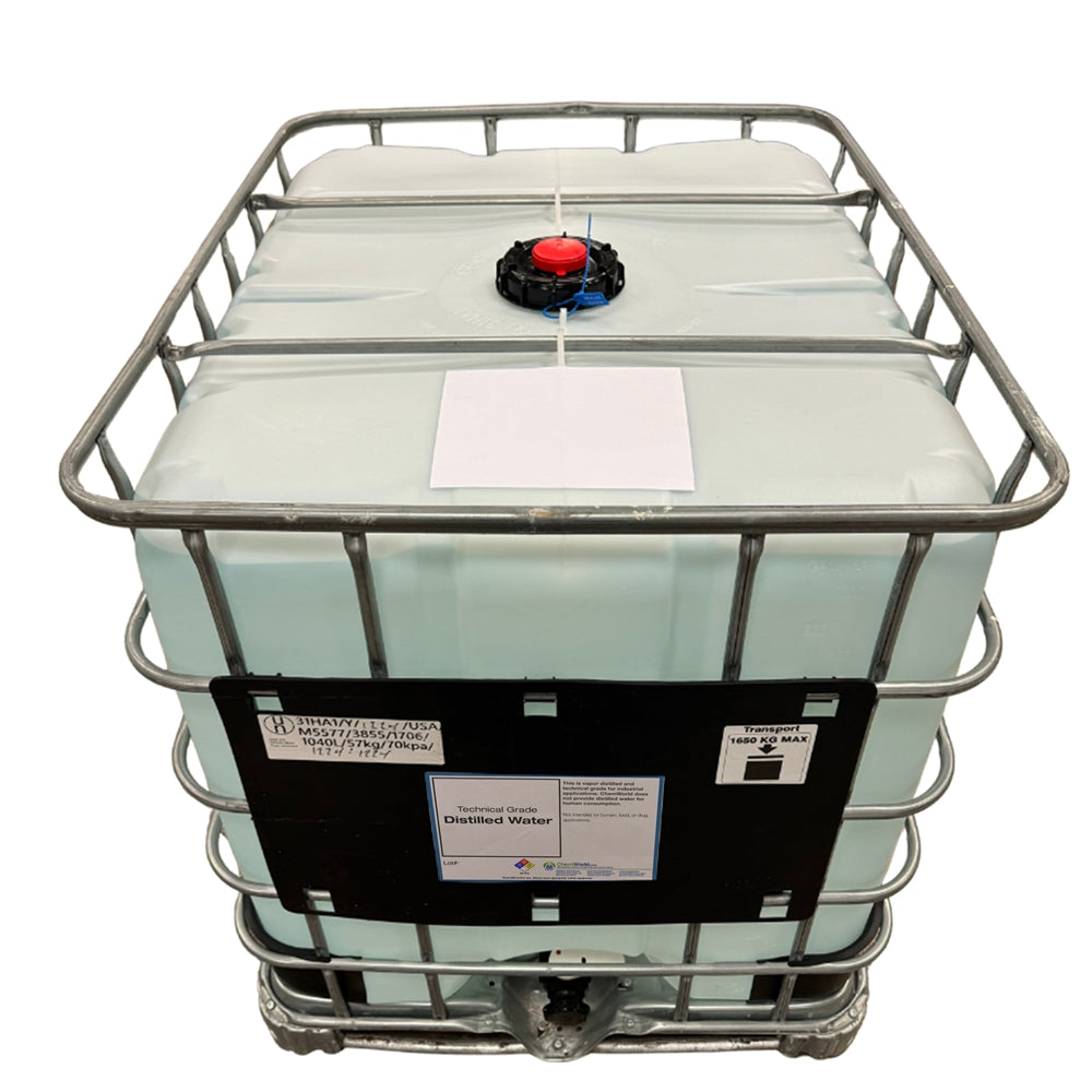 Distilled Water (Technical Grade) - 275 Gallons