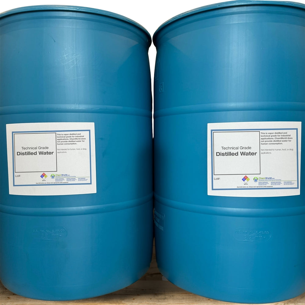 Distilled Water (Technical Grade) - 4 x 55 Gallons