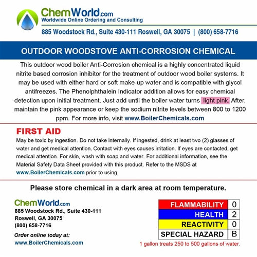 Outdoor Wood Boiler Corrosion Chemical - 1 Gallon