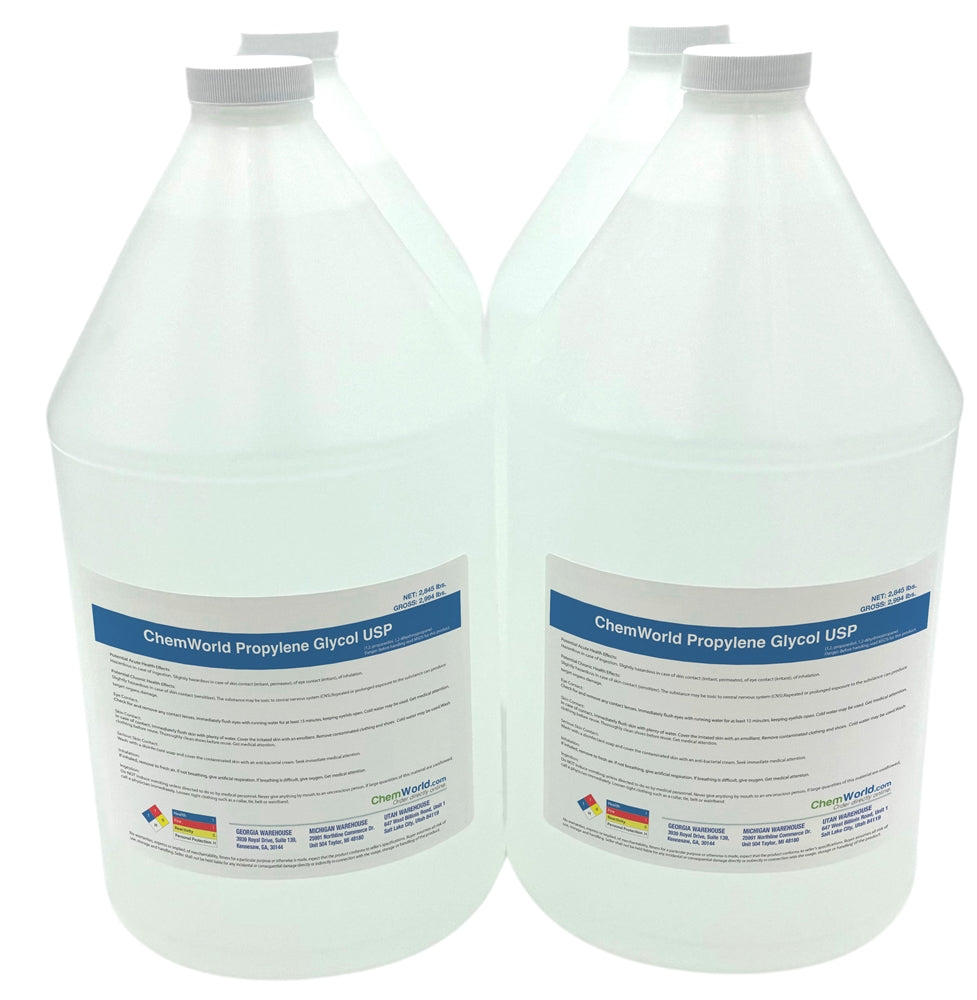 Propylene Glycol USP 99.9% - 4x1 Gallons