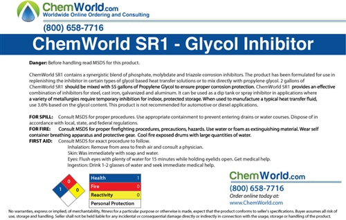 Glycol Corrosion Inhibitor (Ethylene or Propylene) - 5 Gallons