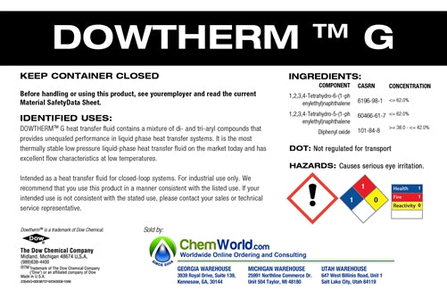 DOWTHERM G - 55 Gallons