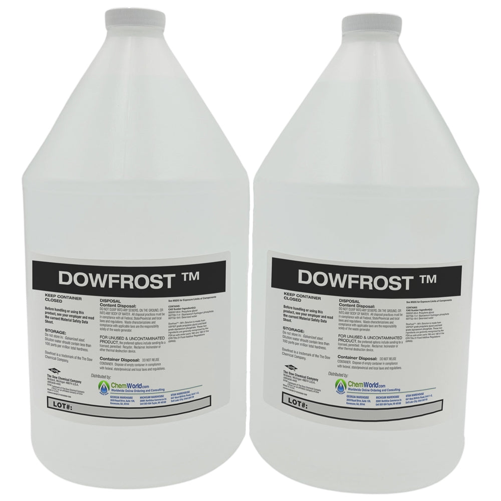 Dowfrost Propylene Glycol (96%) - 2x1 Gallons