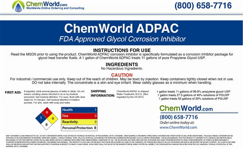 FDA/USDA Glycol Corrosion Inhibitor - 1 Gallon