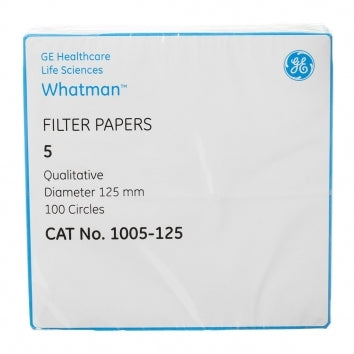Whatman Qualitative Filters - 5 micron x 12.5 cm: 100 pack