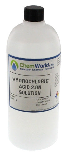 Hydrochloric Acid 2.0N - 1 Liter