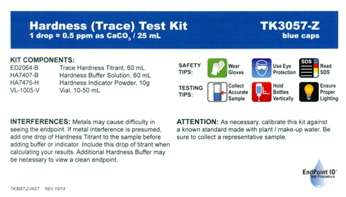 Hardness Test Kits - 9 to choose from.