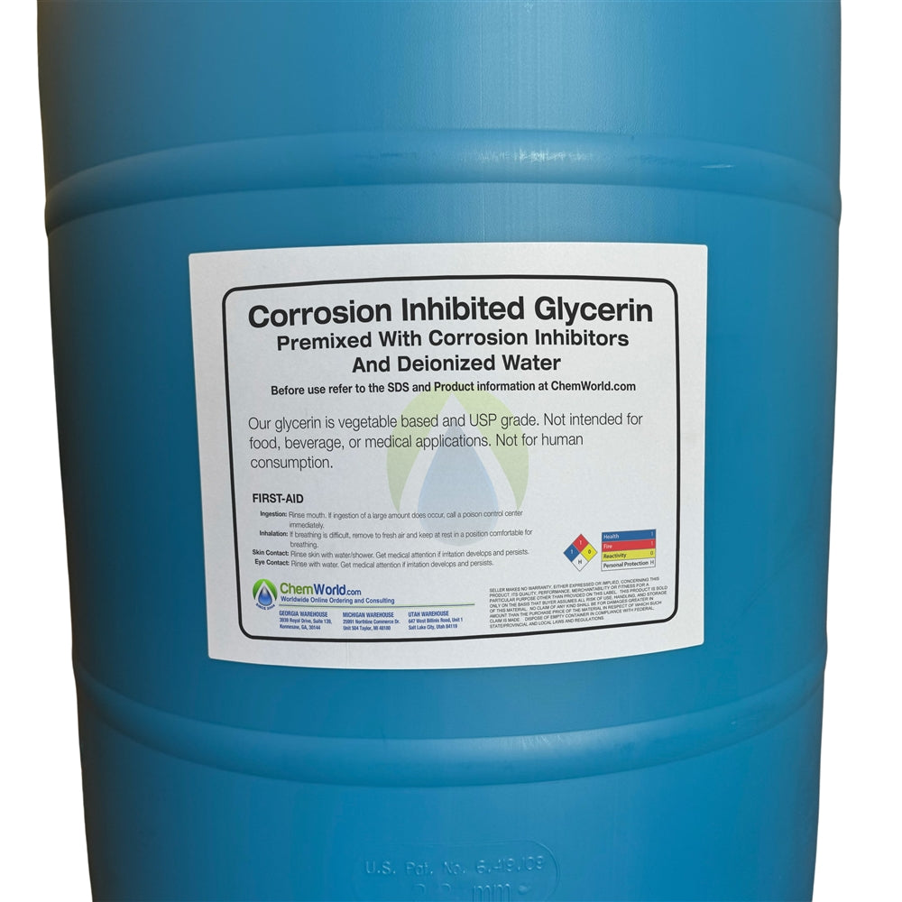Corrosion Inhibited Glycerin - 55 Gallons