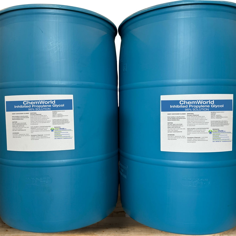Inhibited Propylene Glycol (95%) - 4x55 Gallons