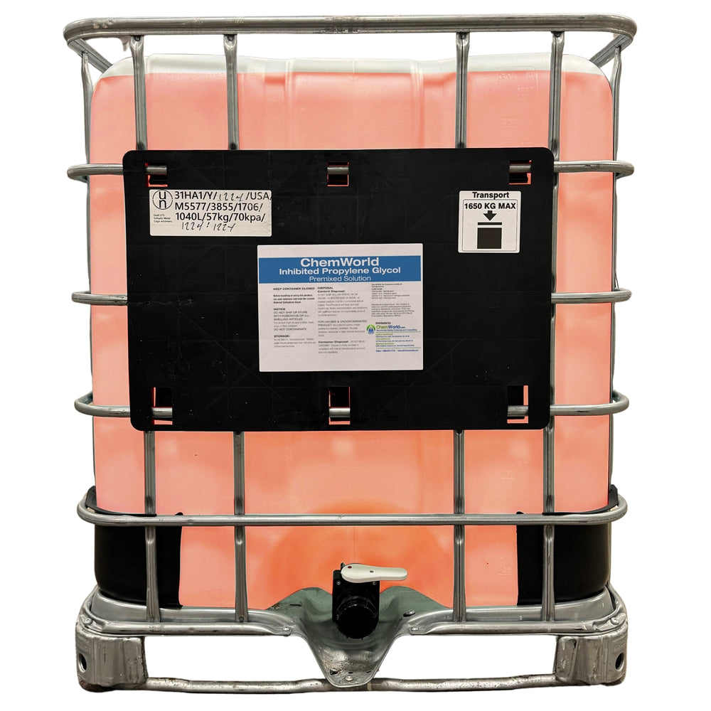 Premixed Inhibited Propylene Glycol Totes (20% to 50%) - 275 Gallons