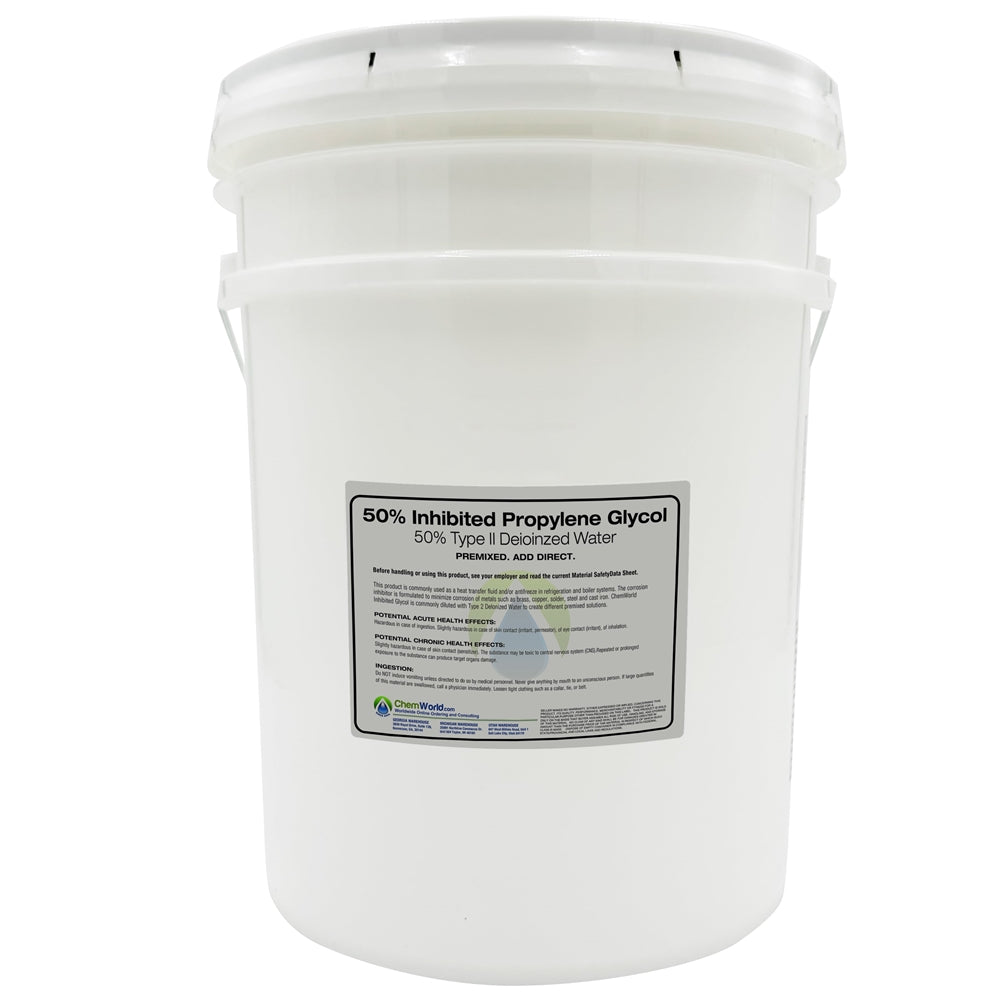 Premixed Inhibited Propylene Glycol (20% to 50%) - 5 Gallons