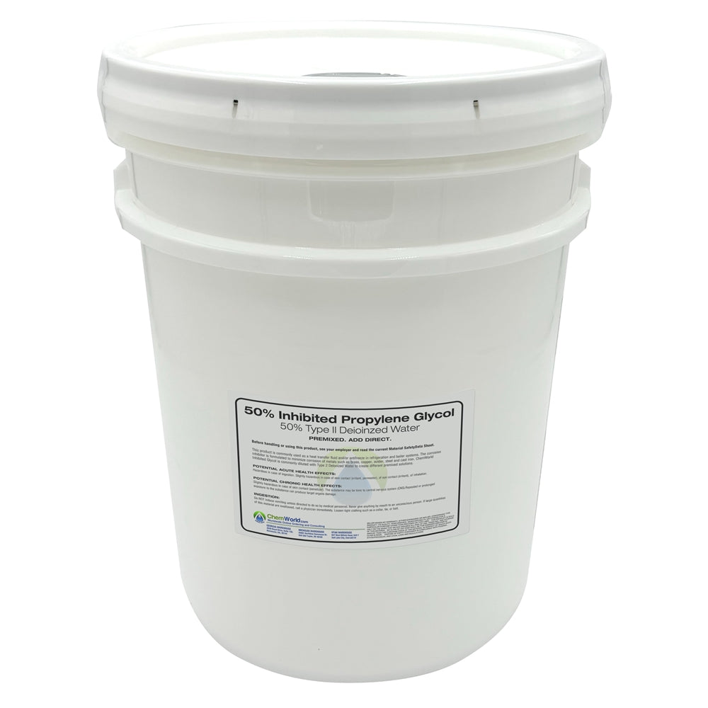 Premixed Inhibited Propylene Glycol (20% to 50%) - 5 Gallons