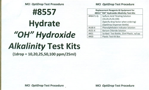 "OH" Total Alkalinity Test Kits