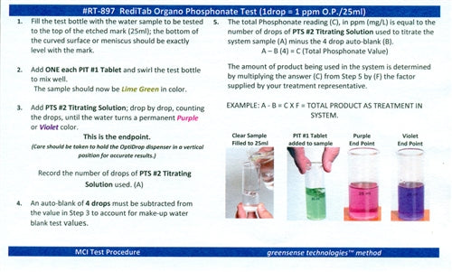 Organo Phosphonate Test Kits (RediTab)