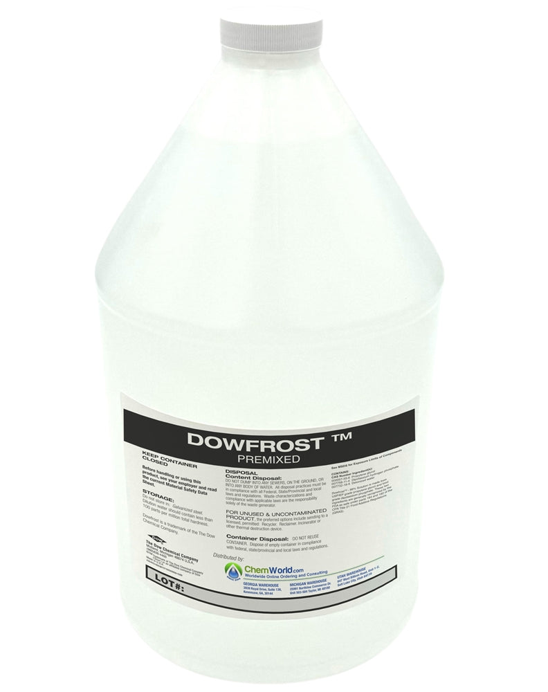 Dowfrost Glycol Premixed (25% to 50%) - 1 Gallon