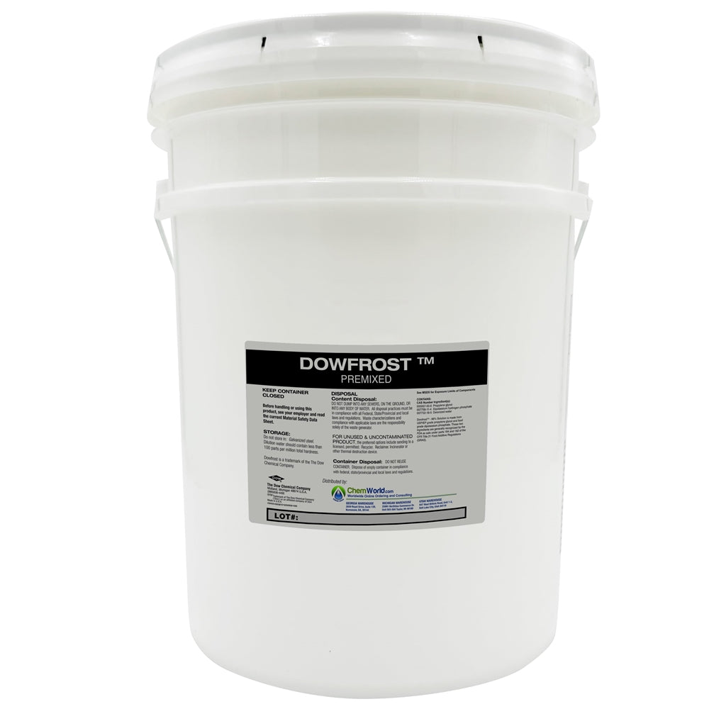Dowfrost Glycol Premixed (25% to 50%) - 5 Gallons