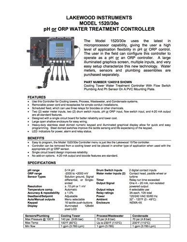 LakeWood 1520/30e Data Sheet