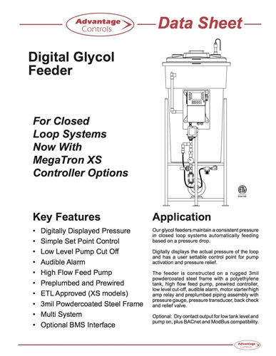 Glycol Feeder Data Sheet