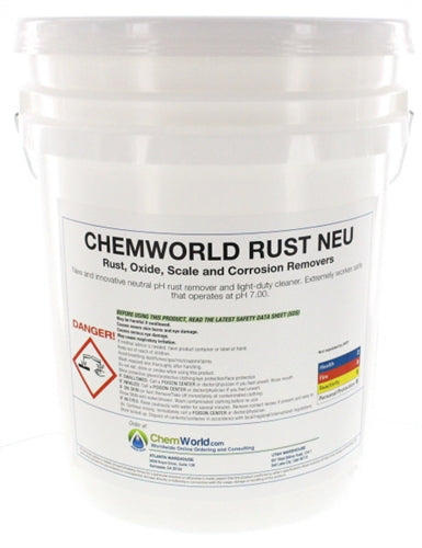 Rust NEU: Rust, Oxide, Scale, & Corrosion Removers - 5 Gallons