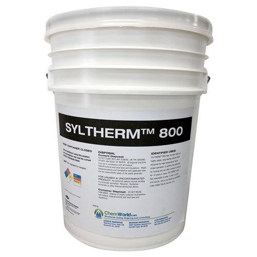 SYLTHERM 800 Silicone Heat Transfer Fluid - 5 Gallons