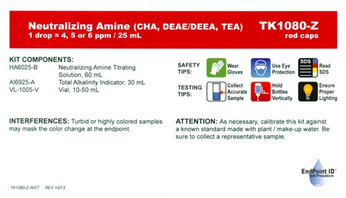 Neutralizing Amine Test Kit