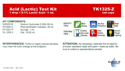 Lactic Acid Test Kit